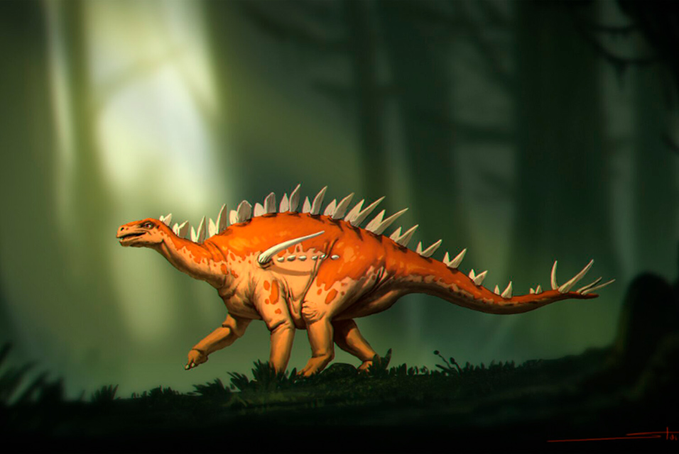 中國大陸發現最古老的劍龍 New Stegosaur Species Unearthed in China (By 洪炎) - Arts ...