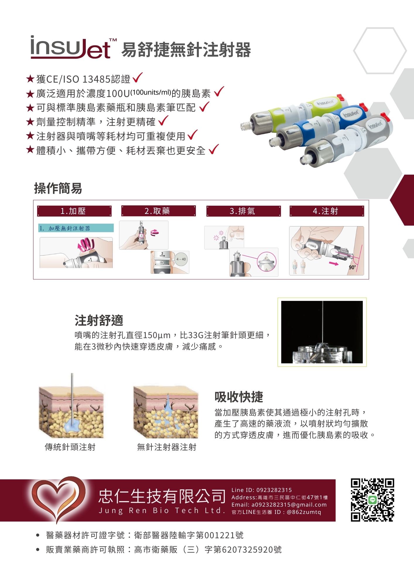 InsuJet易舒捷胰島素無針注射器