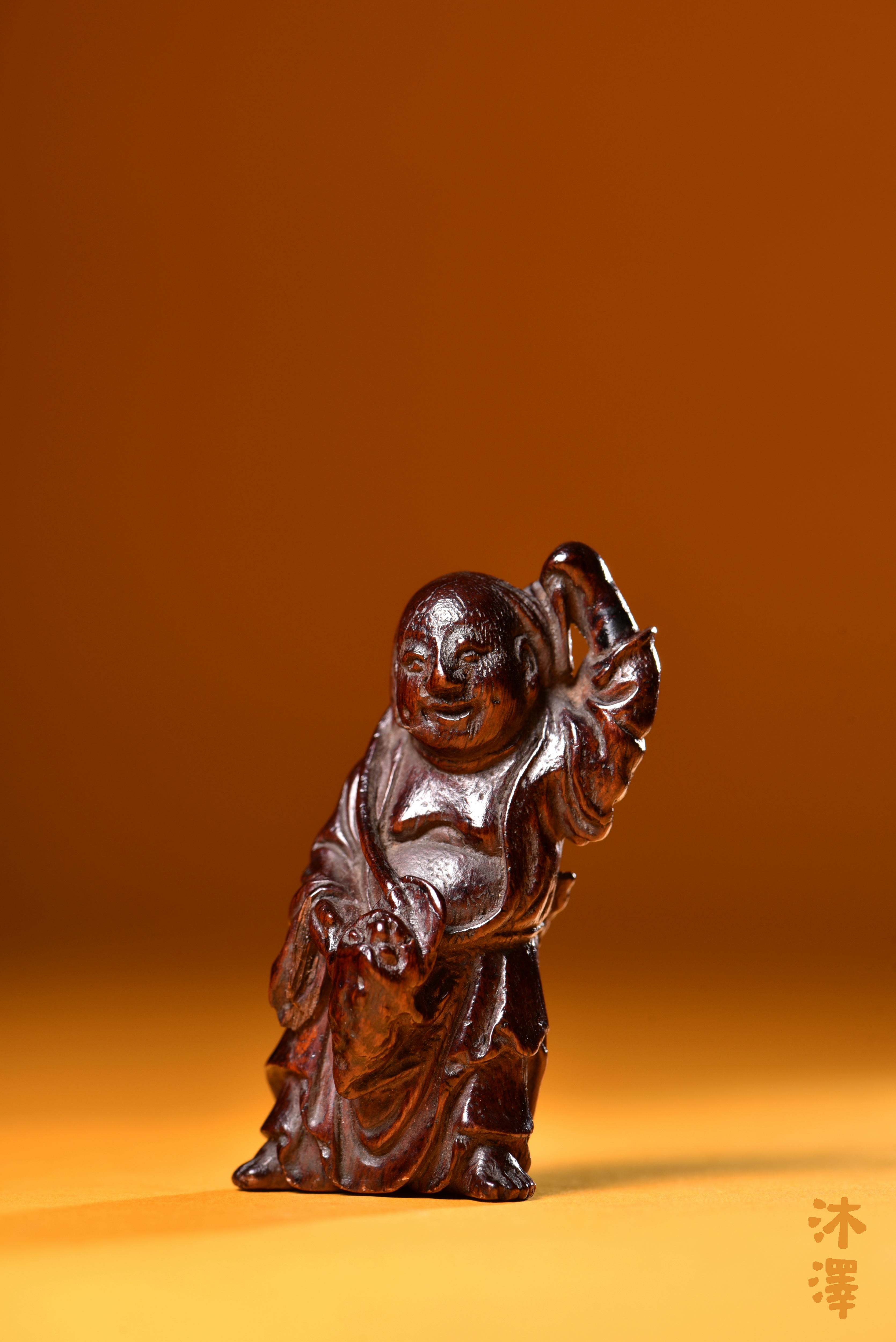 ★古寶堂★蒐集【T096】『田黄石節節高升』中國古董品　賞物 置物擺件　高さ57×24×14.5㎜ 重さ20g