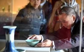 竹華】中国古美術 宋時代 龍泉窯 馬蝗絆茶碗 青磁 茶碗 中国